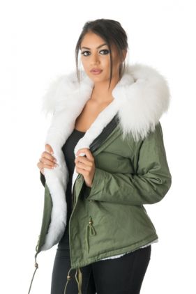 Stonetail White Fur Jacket