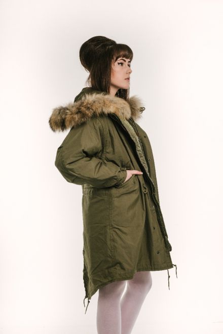classic m51 parka female side view