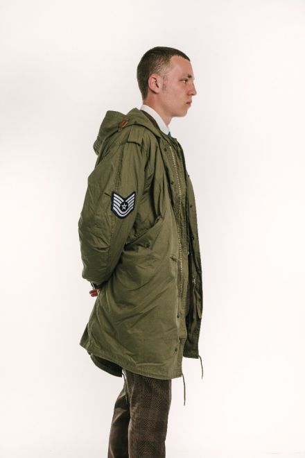 side view of the jam fishtail parka
