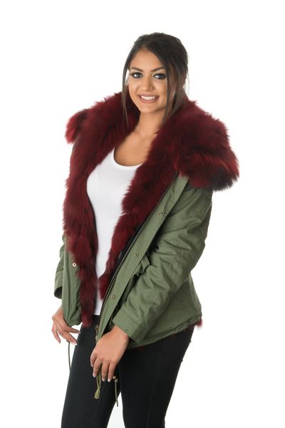 womens stonetail fur parka jacket