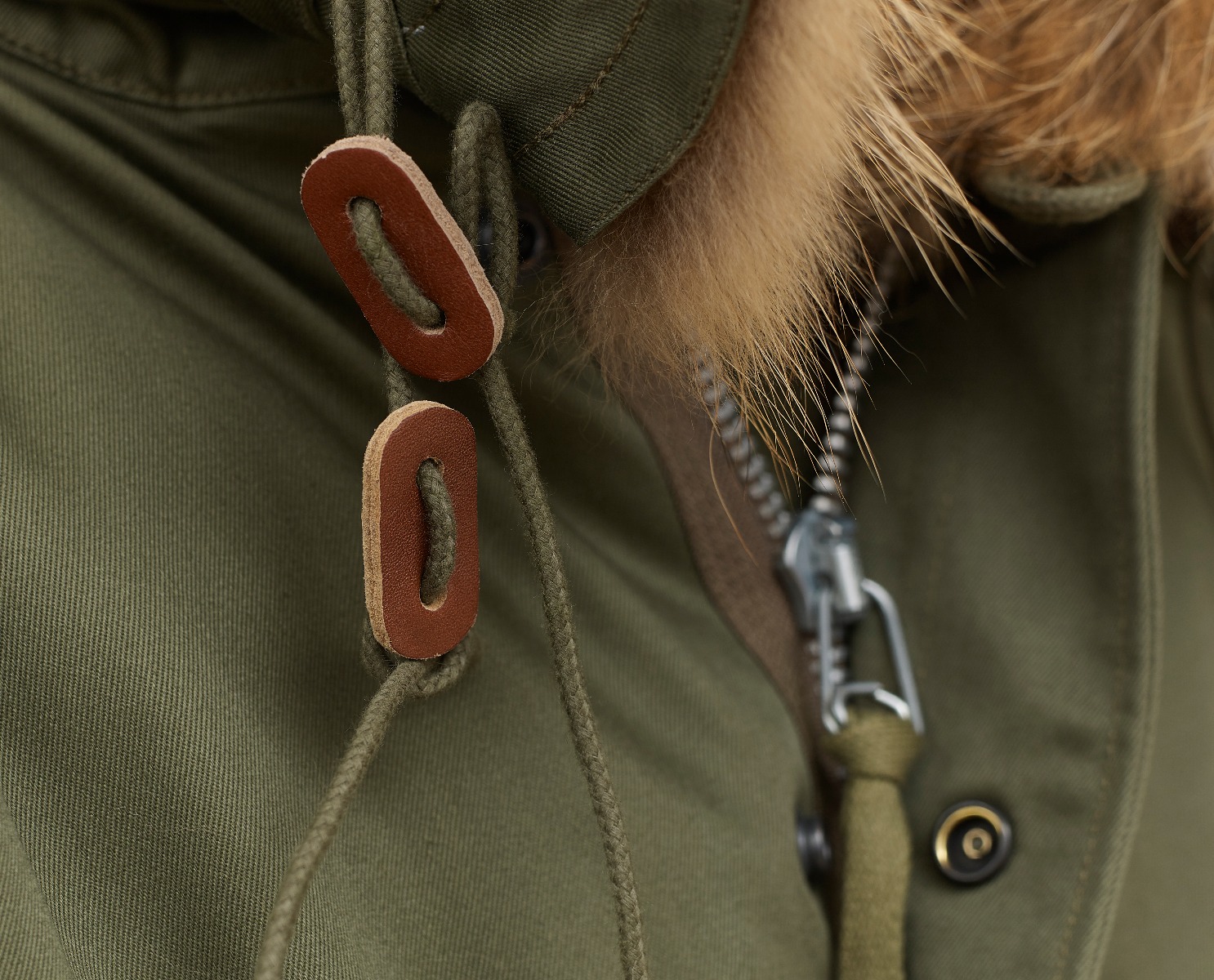 Close up detail of the Stonetail M51 Parka
